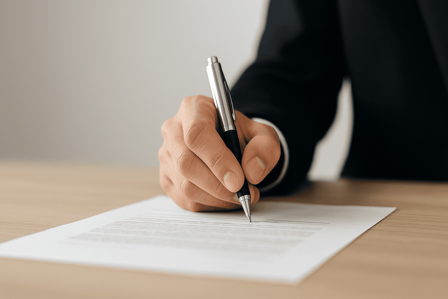Firma de contrato de compraventa